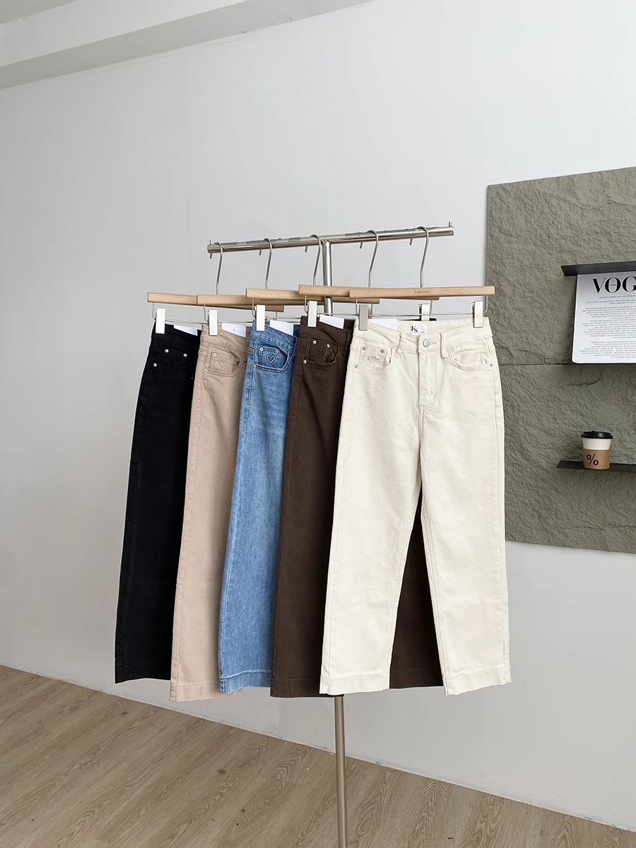 High Waist Straight Leg Jeans Women's Slim Fit Lengthening Legs Nine Points Vintage Pencil Pants Commute Style Winter Season
High Waist Straight Leg Jeans Women's Slim Fit Lengthening Legs Nine Points Vintage Pencil Pants Commute Style Winter Season