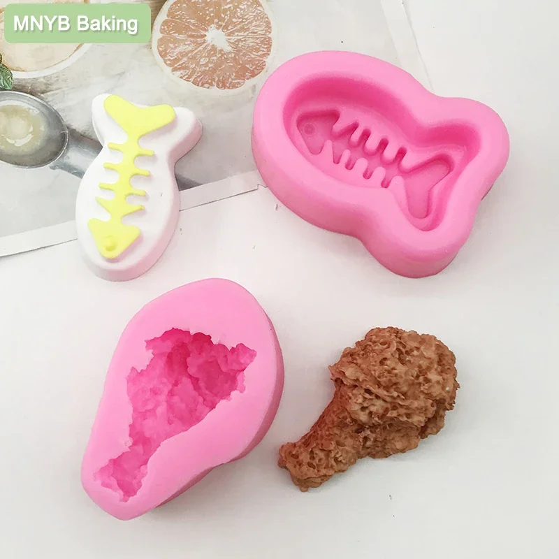 Chicken Legs And Fish Jerky Design Cute Mould Soft Silicone Material, Non-toxic And Food Safe Jelly Pudding Kitchen Assistant
Chicken Legs And Fish Jerky Design Cute Mould Soft Silicone Material, Non-toxic And Food Safe Jelly Pudding Kitchen Assistant