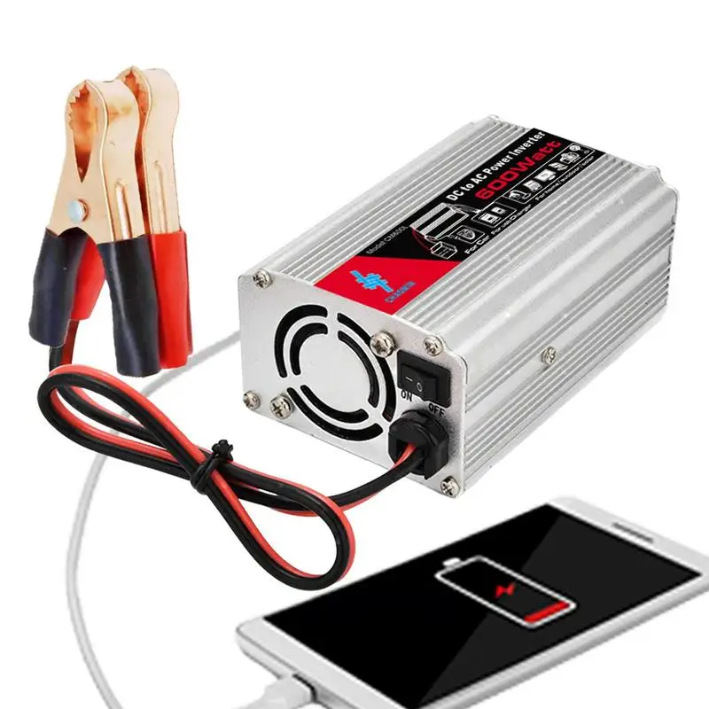 AC Power Inverter For Car 600W Solar Home Appliances Inverter USB Fast Charging Ports Car Charger For Laptop Plug Adapter Power
AC Power Inverter For Car 600W Solar Home Appliances Inverter USB Fast Charging Ports Car Charger For Laptop Plug Adapter Power