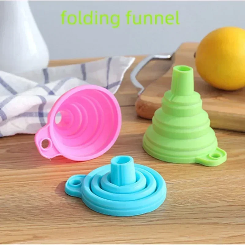 Silicone Folding Funnel Multifunctional Portable Mini Kitchen Retractable Oil Leak Household Liquid Dispenser Kitchen Utensils
Silicone Folding Funnel Multifunctional Portable Mini Kitchen Retractable Oil Leak Household Liquid Dispenser Kitchen Utensils