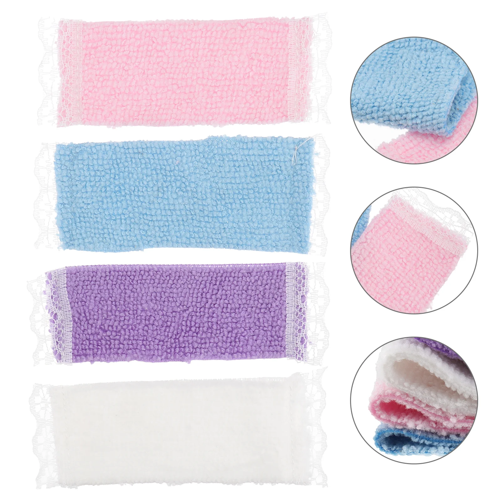 4 Pcs Dollhouse Bath Towel Bathtub Toys Mini Ornament DIY Adornment Decorations Micro Model
4 Pcs Dollhouse Bath Towel Bathtub Toys Mini Ornament DIY Adornment Decorations Micro Model