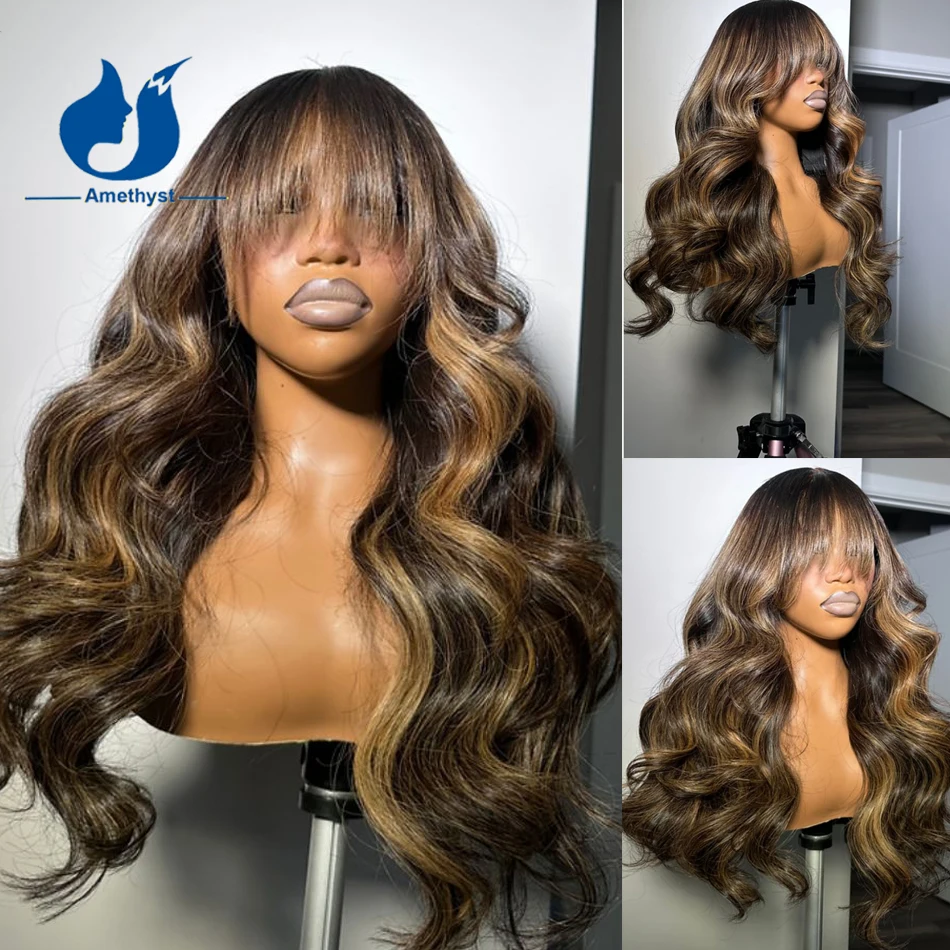 Amethyst Long Body Wave Highlight Human Hair Wig for Women Full Machine Made Wig Scalp Top Colored Wavy Remy Hair Brazilian
Amethyst Long Body Wave Highlight Human Hair Wig for Women Full Machine Made Wig Scalp Top Colored Wavy Remy Hair Brazilian