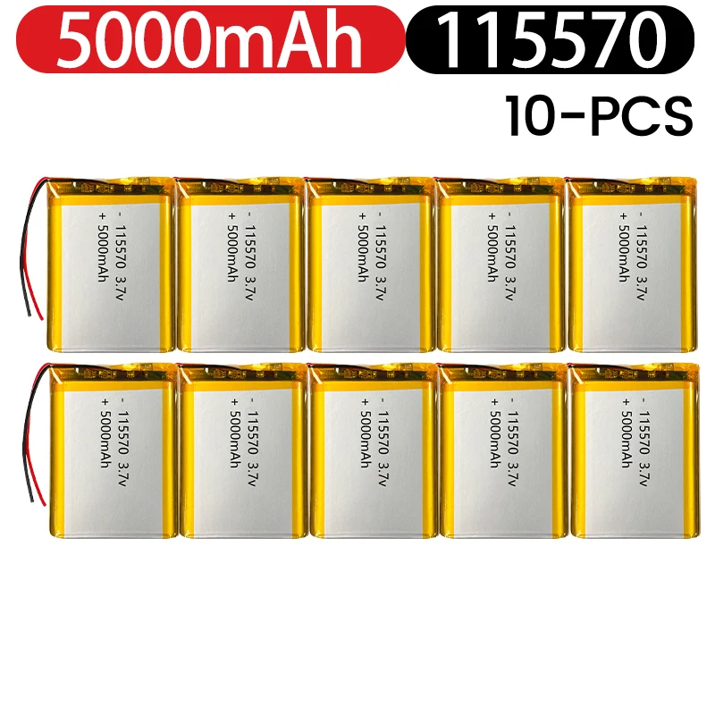 115577 High Capacity 5000mah 3.7V Battery+PCB Protection For Board Rechargeable Flat Battery Laptop Batteries Power Bank
115577 High Capacity 5000mah 3.7V Battery+PCB Protection For Board Rechargeable Flat Battery Laptop Batteries Power Bank