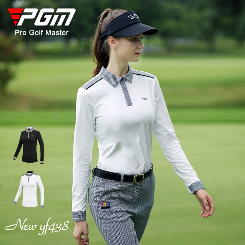 PGM Golf Женская модная футболка с длинным рукавом Осень Зима эластичная теплая женская мягкая и удобная одежда с лацканами YF438
PGM Golf Женская модная футболка с длинным рукавом Осень Зима эластичная теплая женская мягкая и удобная одежда с лацканами YF438