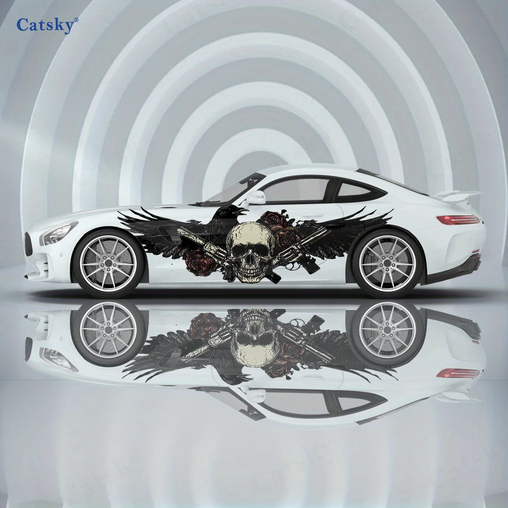Rose Skull Wings Gun Car Vinyl Wraps Decal Self-adhesive PVC Sticker Suitable for Trucks SUV Decoration Auto Accessories Gift
Rose Skull Wings Gun Car Vinyl Wraps Decal Self-adhesive PVC Sticker Suitable for Trucks SUV Decoration Auto Accessories Gift