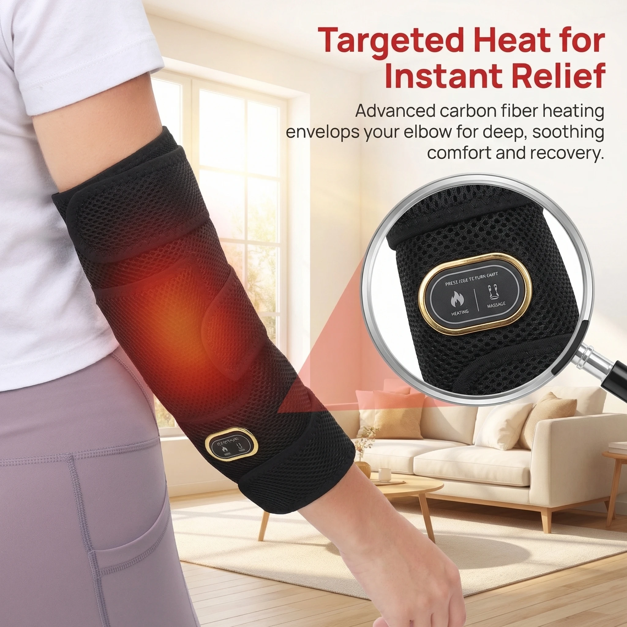 Electric Heated Elbow Massager Hot Compress Elbow Relief Muscle Relaxation Anti-fatigue Sports Recovery Relief Pain
Electric Heated Elbow Massager Hot Compress Elbow Relief Muscle Relaxation Anti-fatigue Sports Recovery Relief Pain