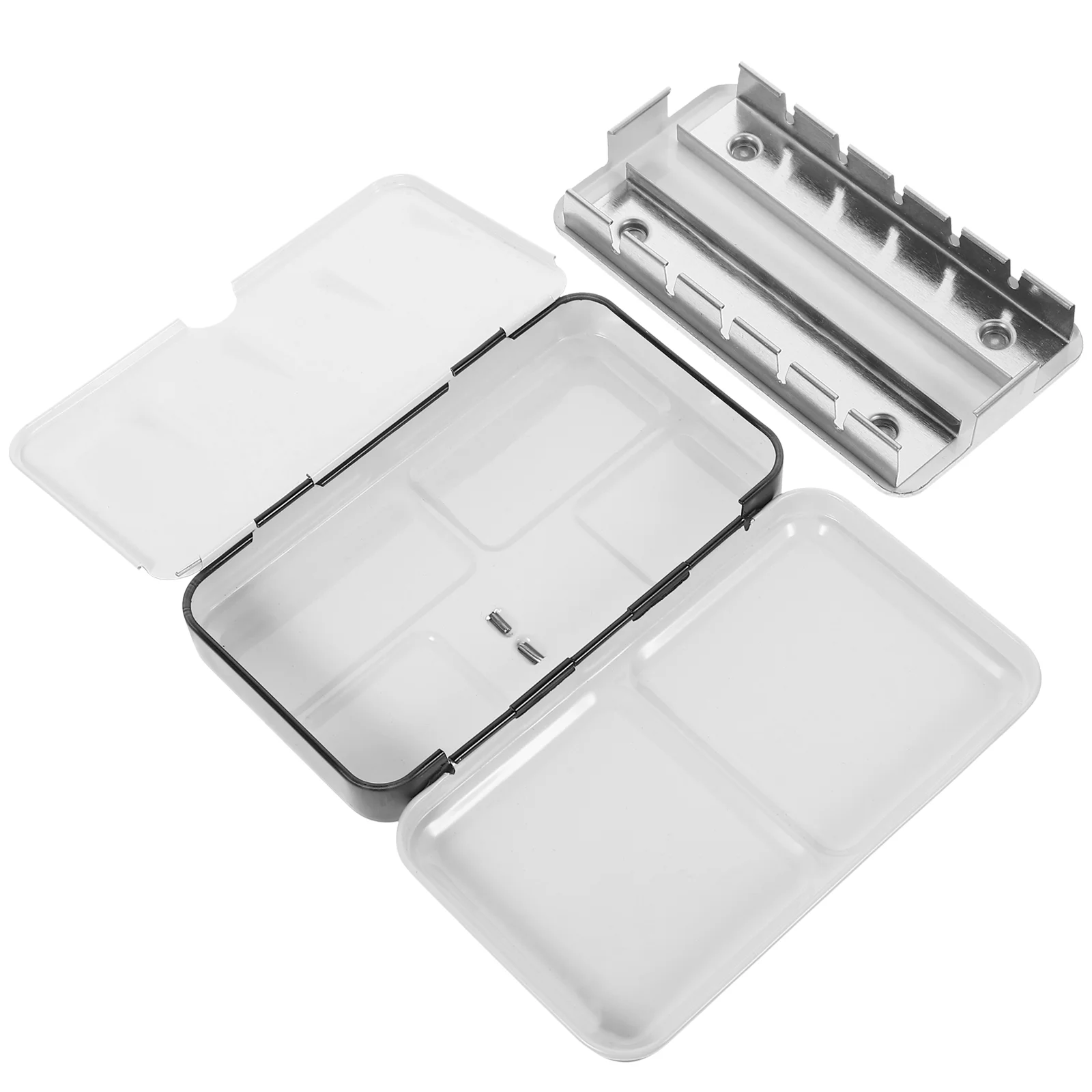 Empty Watercolor Palette Bracket Flask Paint Case Travel Half Pans Storage Boxes
Empty Watercolor Palette Bracket Flask Paint Case Travel Half Pans Storage Boxes