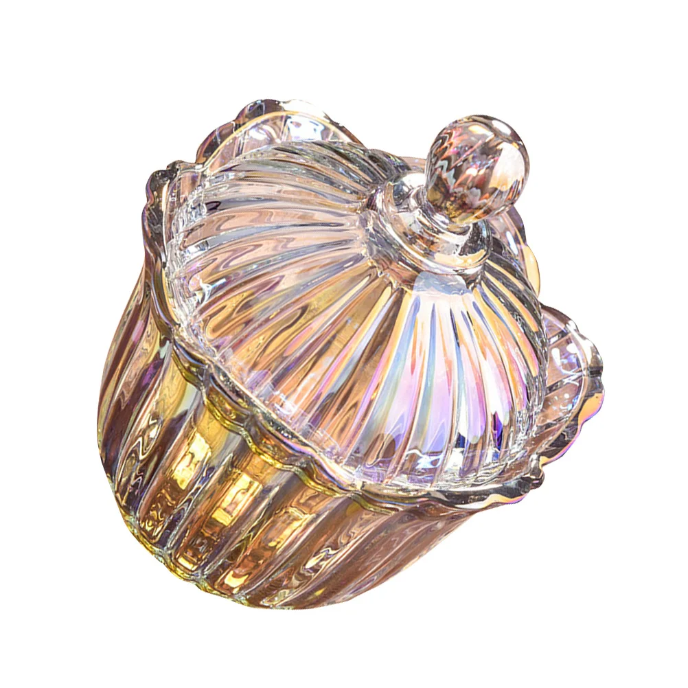 Transparent Glass Candy Jar Colorful Striped Design Safe for Storing Snacks Toothpicks Swabs Home Kitchen Display
Transparent Glass Candy Jar Colorful Striped Design Safe for Storing Snacks Toothpicks Swabs Home Kitchen Display