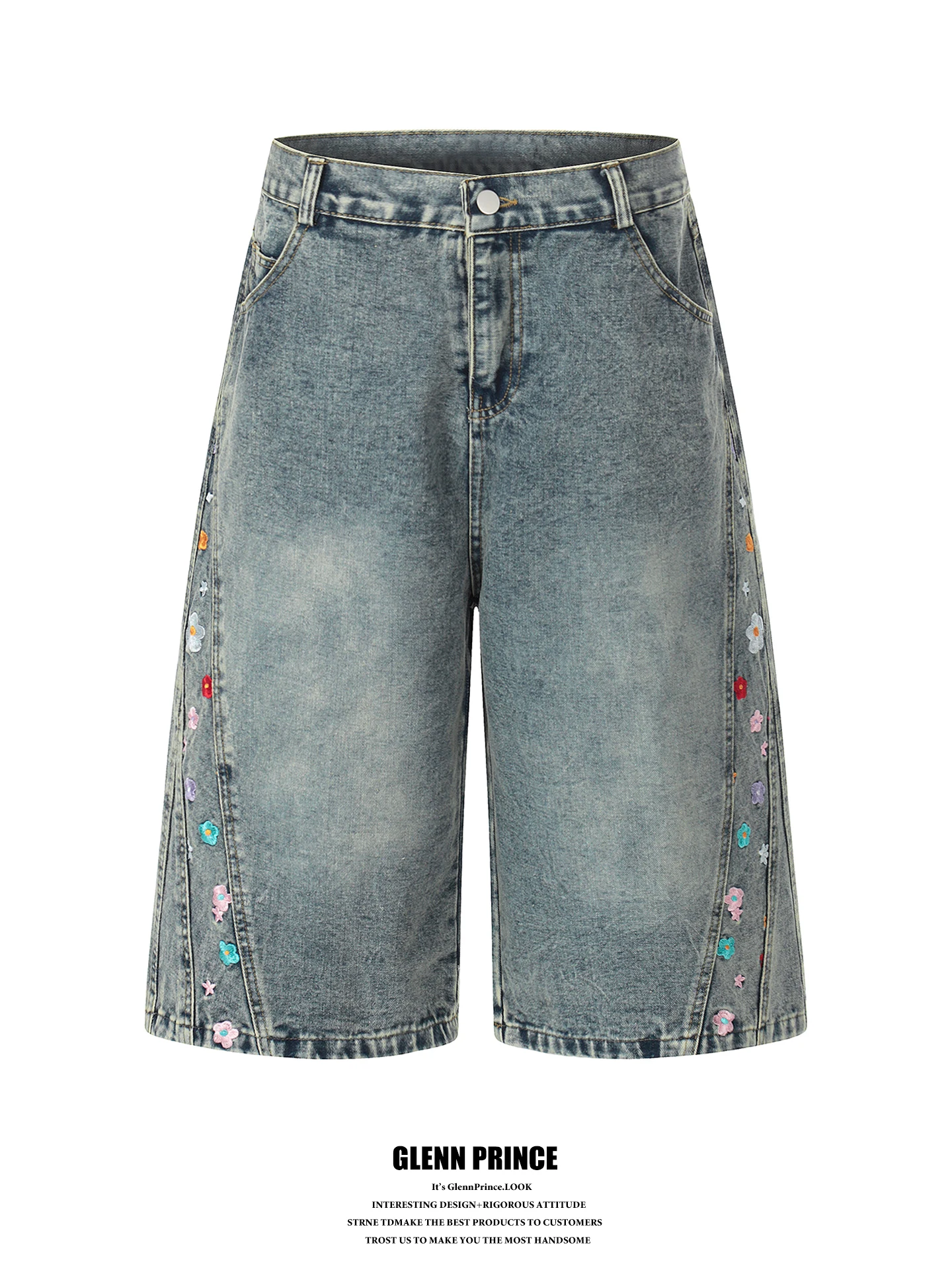 GPstudio American Trendy Brand Heavy Embroidery Denim Wide Leg Straight Cut Shorts Men Summer Loose Fit Jeans Cotton Polyeste...
GPstudio American Trendy Brand Heavy Embroidery Denim Wide Leg Straight Cut Shorts Men Summer Loose Fit Jeans Cotton Polyeste...
