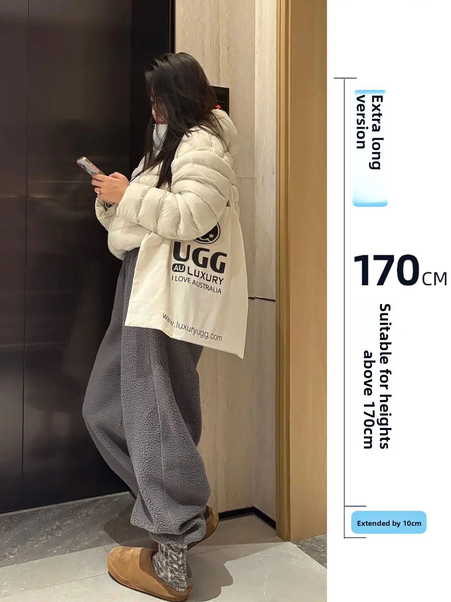 Women's Long Version Fce Wide Leg Sweatpants Autumn Winter High Waist Elastic Straight Casual Pants Comfortable Warmth
Women's Long Version Fce Wide Leg Sweatpants Autumn Winter High Waist Elastic Straight Casual Pants Comfortable Warmth