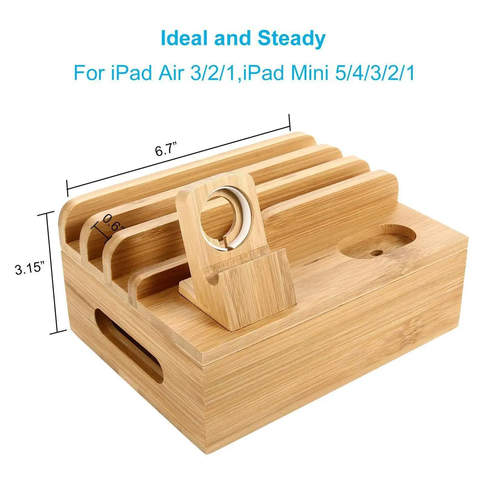 Bamboo Mobile Charging Dock Station Holder Phone Stand Wood for 11 12
Bamboo Mobile Charging Dock Station Holder Phone Stand Wood for 11 12