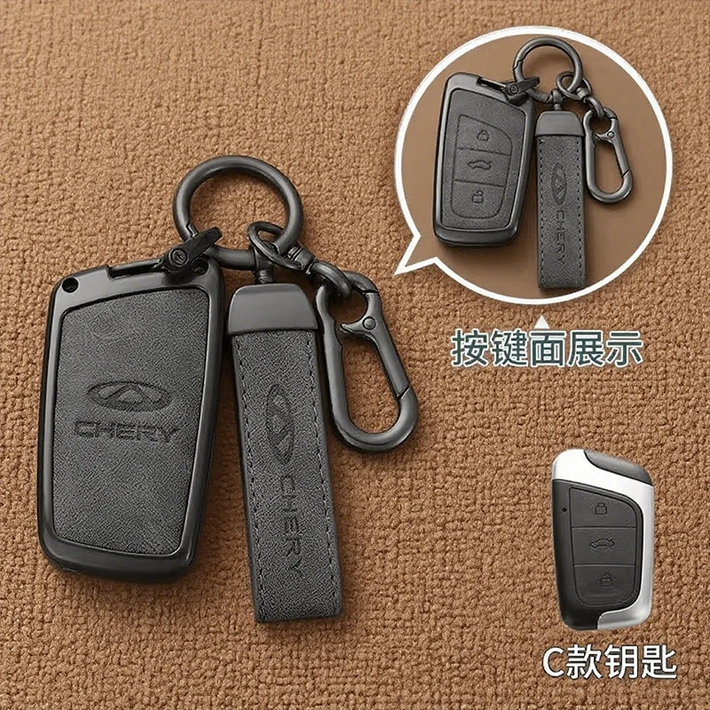Car Remote Key Case Full Cover Protection Holder Shell Auto Keychain Accessories For Chery Tiggo 8Pro 7Plus Arrizo Omoda Leather
Car Remote Key Case Full Cover Protection Holder Shell Auto Keychain Accessories For Chery Tiggo 8Pro 7Plus Arrizo Omoda Leather