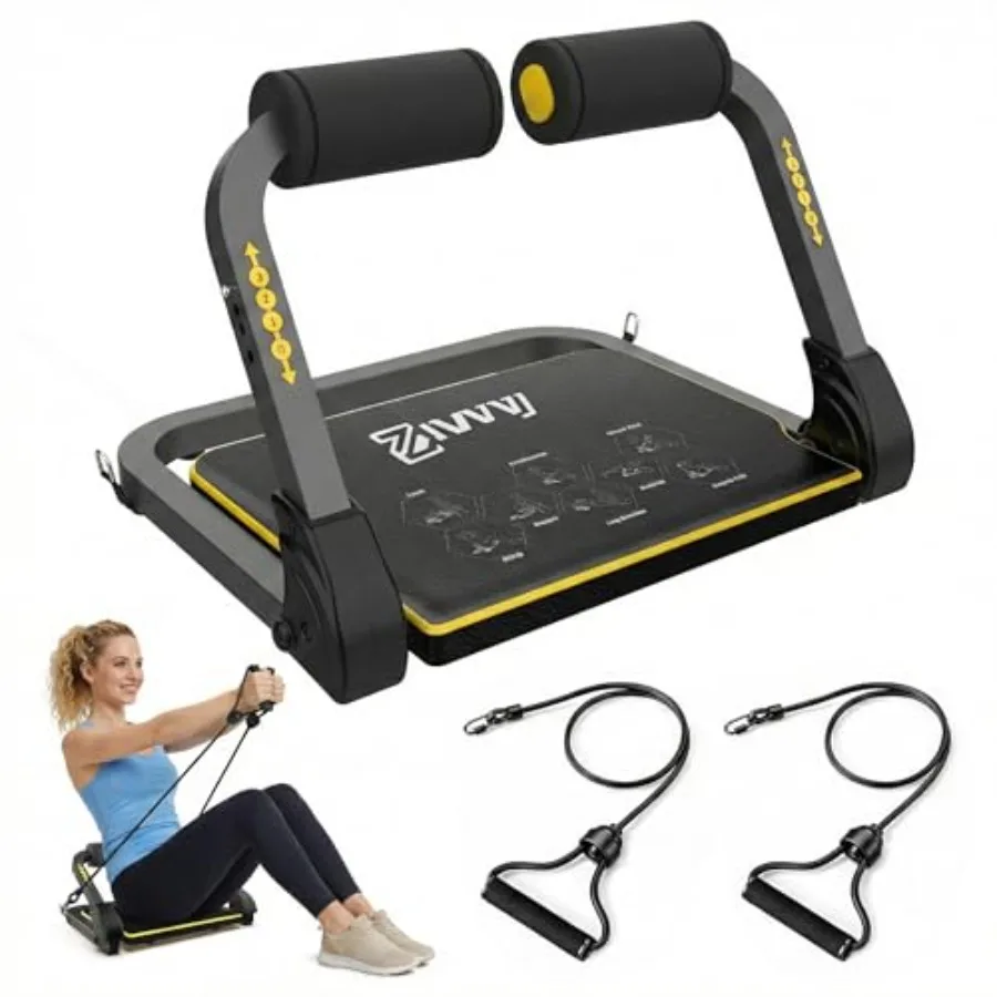 Ab Machine for Home Gym Foldable Sit Up Trainer with Resistance Bands Rebound Assist No Assembly Core Workout Equipment for Beg
Ab Machine for Home Gym Foldable Sit Up Trainer with Resistance Bands Rebound Assist No Assembly Core Workout Equipment for Beg