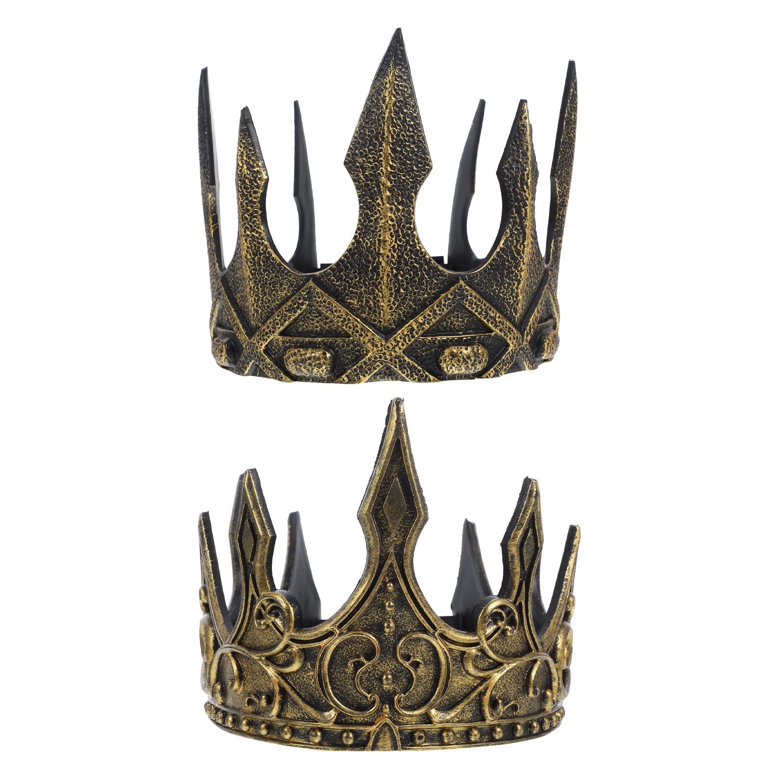 2pcs King Crown Men Vintage Crown Decorative Headdress For Party Wedding Halloween Cosplay Event Crowns For Men
2pcs King Crown Men Vintage Crown Decorative Headdress For Party Wedding Halloween Cosplay Event Crowns For Men