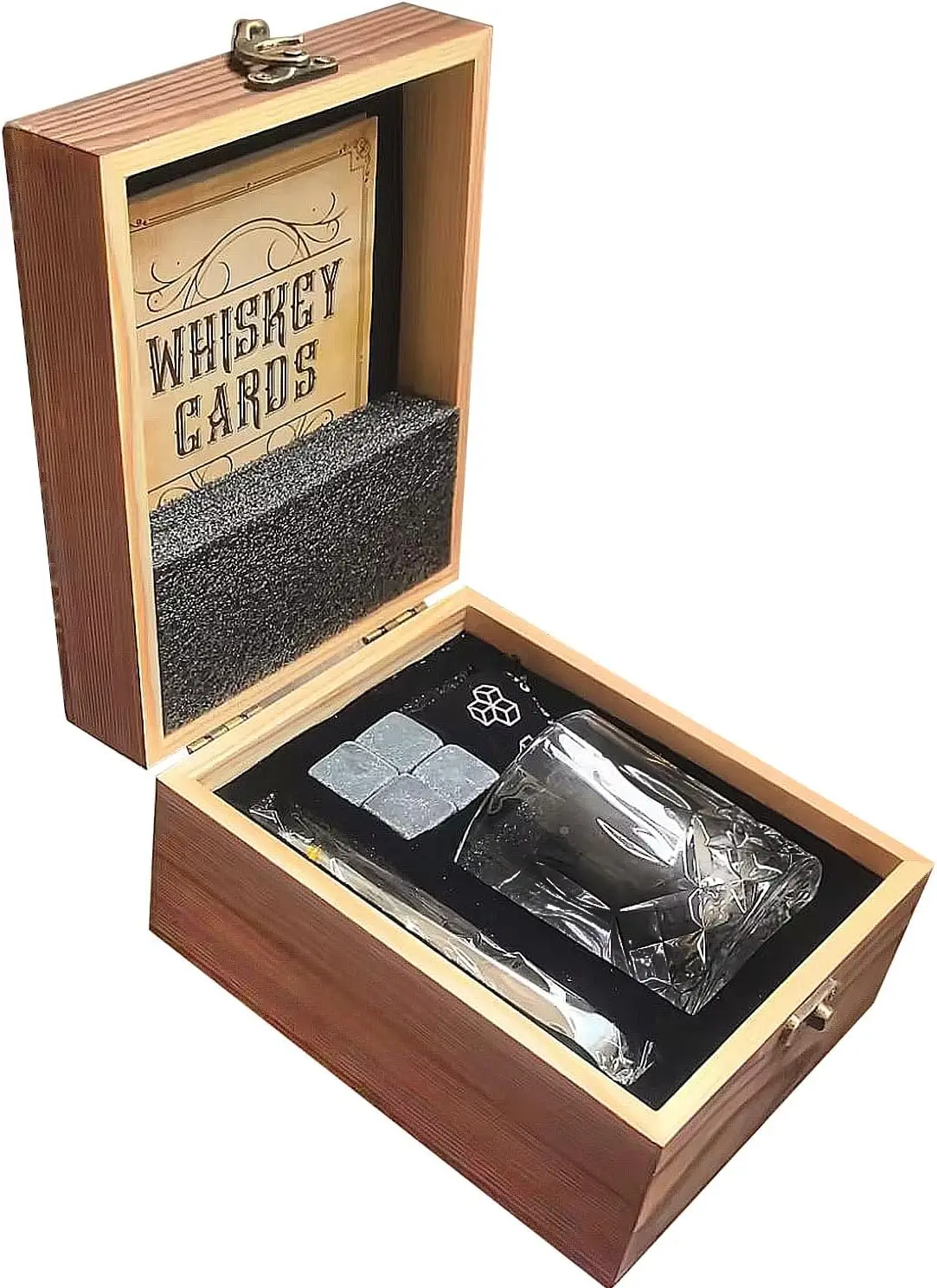 Premium 8oz Double-Wall Crystal Whisky Glass Set | Natural Ice Stone and Wooden Gift Box | Suitable for Scotch Whisky, Bourbon W
Premium 8oz Double-Wall Crystal Whisky Glass Set | Natural Ice Stone and Wooden Gift Box | Suitable for Scotch Whisky, Bourbon W