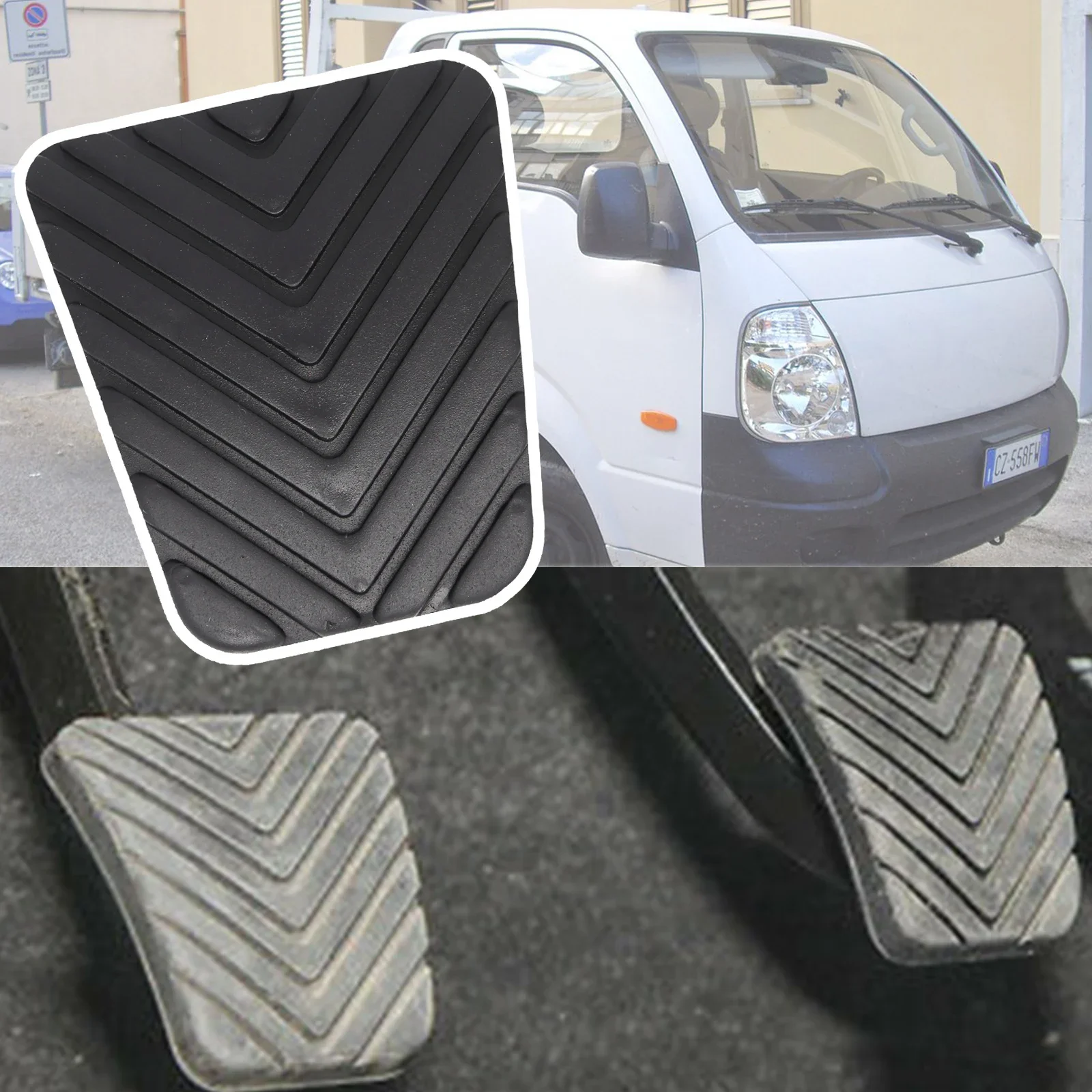 For Kia Bongo New Frontier Forland K1 2019 2018 2017 2016 2014 2012 2010 2008 2006 2004 2003 Brake Clutch Foot Pedal Pad Cover
For Kia Bongo New Frontier Forland K1 2019 2018 2017 2016 2014 2012 2010 2008 2006 2004 2003 Brake Clutch Foot Pedal Pad Cover