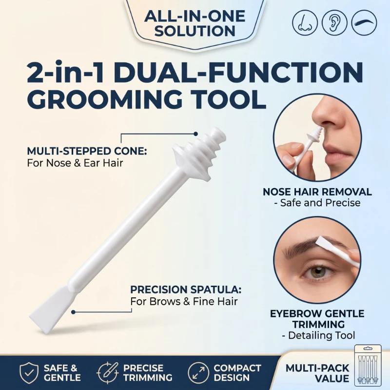 2 in 1 Professional Salon Nose Hair Removal Stick Spiral Style Eyebrow Nose Hair Stick Disposable Tool for Applicator Apply Wax
2 in 1 Professional Salon Nose Hair Removal Stick Spiral Style Eyebrow Nose Hair Stick Disposable Tool for Applicator Apply Wax