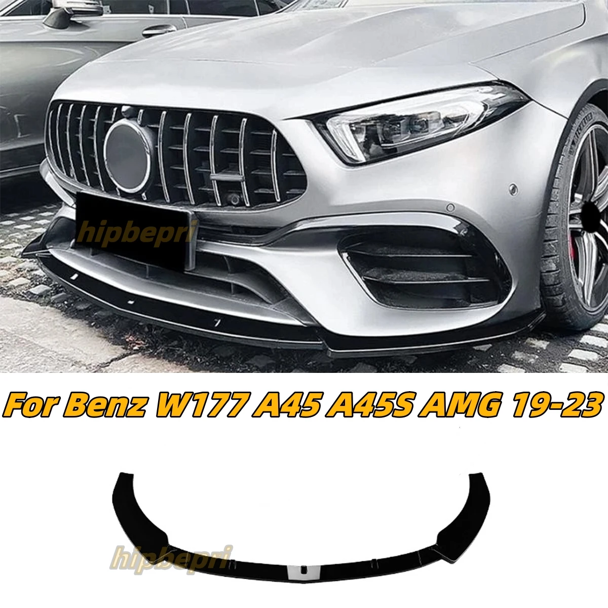 3Pcs Car Front Bumper Spoiler Lip Splitter For Benz W177 A45 A45S AMG 2019-2023 Glossy Black Diffuser Spoiler Guard Tuning
3Pcs Car Front Bumper Spoiler Lip Splitter For Benz W177 A45 A45S AMG 2019-2023 Glossy Black Diffuser Spoiler Guard Tuning