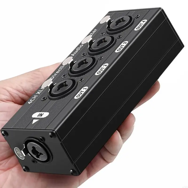 27RA Professional 1 Input 4Output XLR /6.35mm Music Splitter Switcher For Studio Recording Live Performances Metal Housing
27RA Professional 1 Input 4Output XLR /6.35mm Music Splitter Switcher For Studio Recording Live Performances Metal Housing