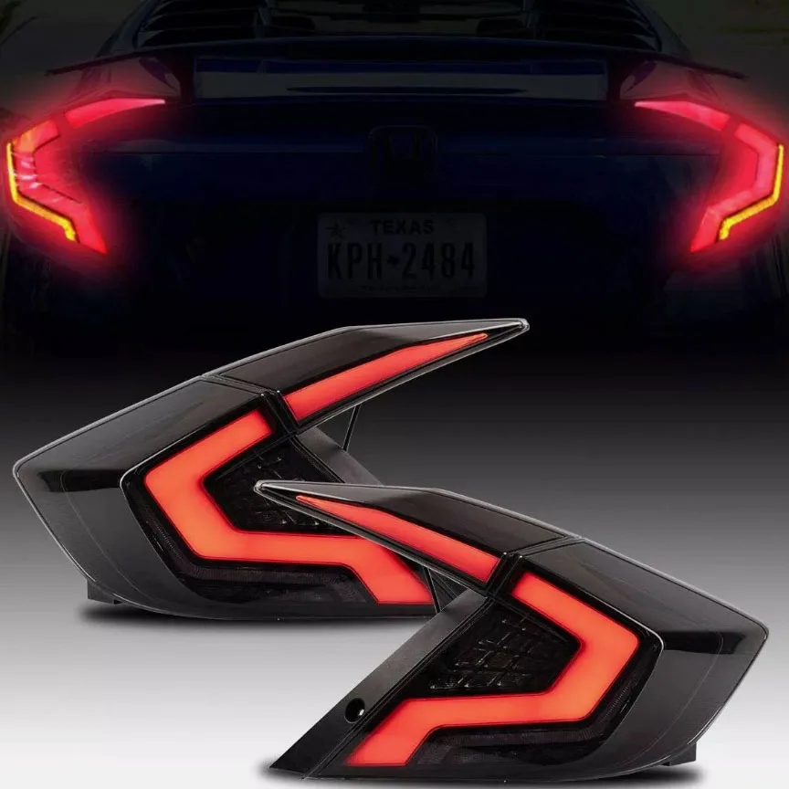 1 Pair LED Taillights Rear Light Assembly Smoked Turn Signal Brake Light For Honda Civic Sedan 2016-2021 Car Accessories
1 Pair LED Taillights Rear Light Assembly Smoked Turn Signal Brake Light For Honda Civic Sedan 2016-2021 Car Accessories