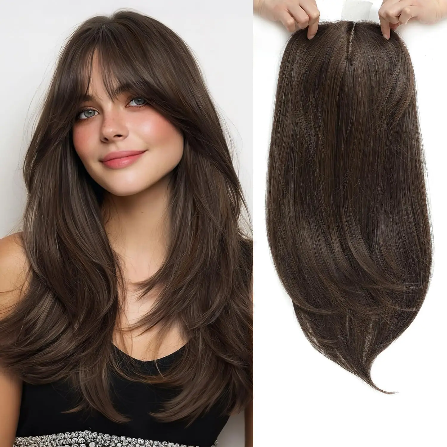 Human Hair Frontal Lace Hairpiece Wig 4x4.5 Base 12 Inch Handmade 4 Clips In Stock 48H Colors #1B #2 #4 #613 #10/6 #613/BC Durab
Human Hair Frontal Lace Hairpiece Wig 4x4.5 Base 12 Inch Handmade 4 Clips In Stock 48H Colors #1B #2 #4 #613 #10/6 #613/BC Durab