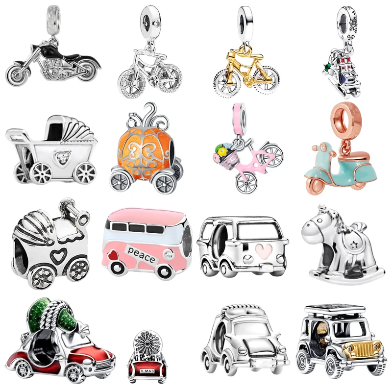 New Vehicle Model Series Car Pumpkin Carriage Motorcycle Bicycle Charm Beads Applicable to Original 925 Sterling Silver Jewelry
New Vehicle Model Series Car Pumpkin Carriage Motorcycle Bicycle Charm Beads Applicable to Original 925 Sterling Silver Jewelry