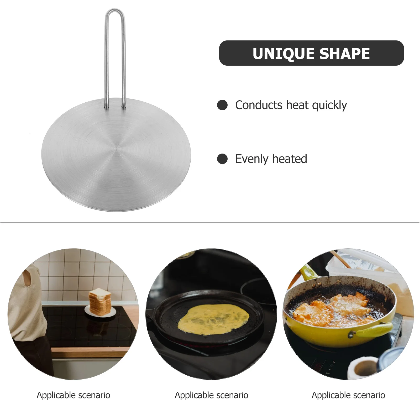 Induction Cooker Heat Plate Cooktop Adapter Gas Stove Diffuser Electric Stove Multipurpose Metal Even Heat Distribution Kitchen
Induction Cooker Heat Plate Cooktop Adapter Gas Stove Diffuser Electric Stove Multipurpose Metal Even Heat Distribution Kitchen