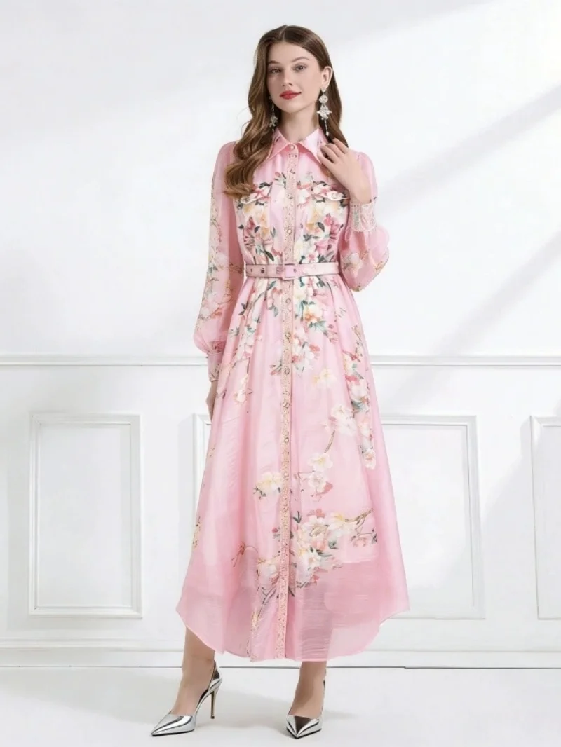 Elegant Floral Print Boho Dress Spring Clothing Women 2026 Lapel Neck Button Up Maxi Long Dresses Vacation Evening Party Dress
Elegant Floral Print Boho Dress Spring Clothing Women 2026 Lapel Neck Button Up Maxi Long Dresses Vacation Evening Party Dress