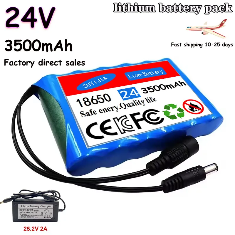 Batterie Lithium-ion Rechargeable 18650 6S1P 24 V 3.5Ah De Haute Qualité Avec Carte De Protection De Circuit BMS Intégrée 
Batterie Lithium-ion Rechargeable 18650 6S1P 24 V 3.5Ah De Haute Qualité Avec Carte De Protection De Circuit BMS Intégrée