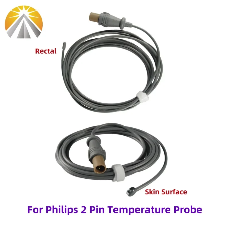 Medical Temperature Probe 2 Pin Adult 21075A Esophageal or 21078A Skin Surface Temp Sensor For Philips Patient Monitor 2.252K
Medical Temperature Probe 2 Pin Adult 21075A Esophageal or 21078A Skin Surface Temp Sensor For Philips Patient Monitor 2.252K