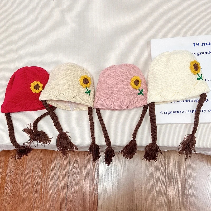 Cute Knitted Baby Girl Wig Hats Toddler Kids Spring Autumn Warm Caps Infant Flower Photography Props Headwear 6-24Months
Cute Knitted Baby Girl Wig Hats Toddler Kids Spring Autumn Warm Caps Infant Flower Photography Props Headwear 6-24Months
