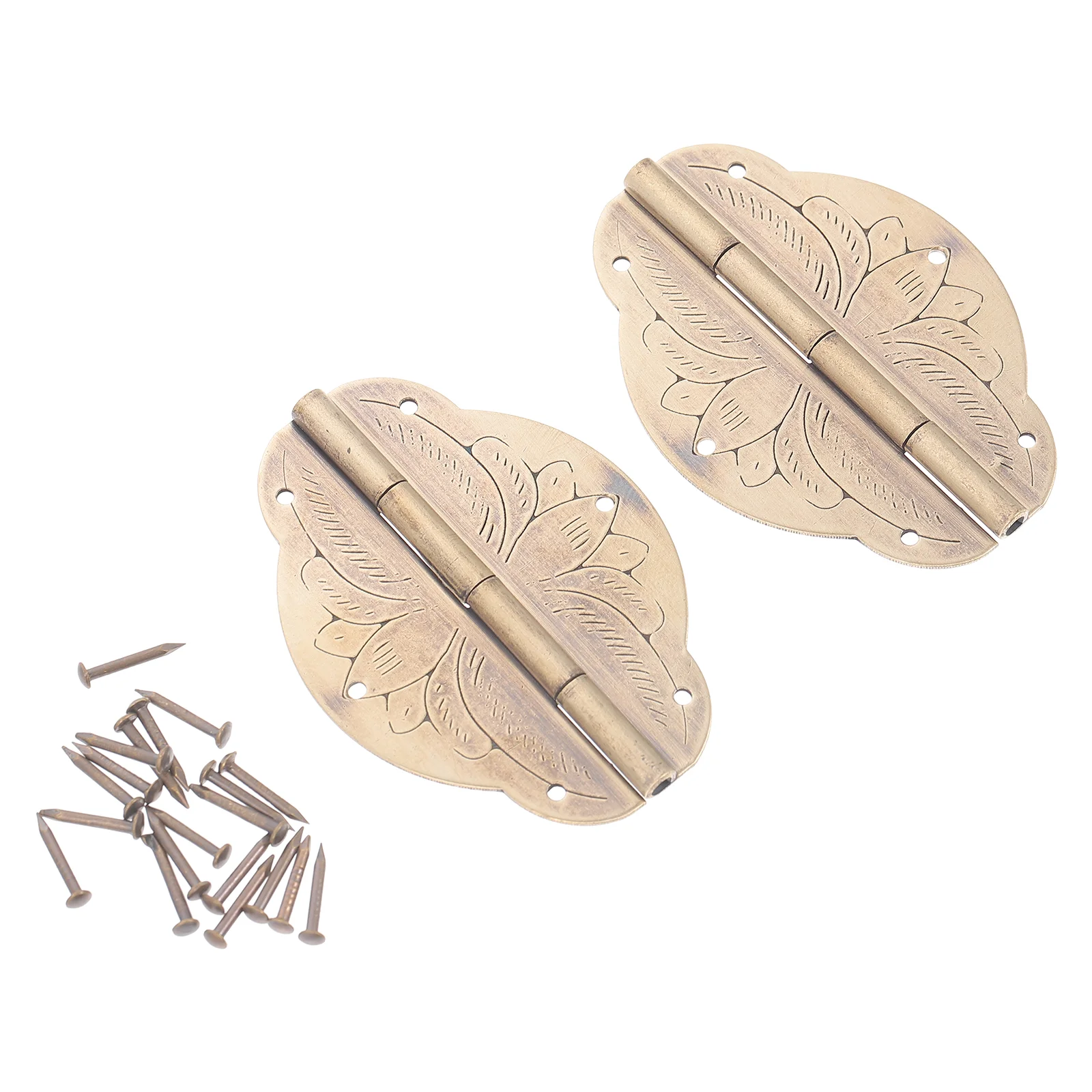 2pcs Copper Hinges for Jewelry Boxes Decorative Small Hinges Suitable for Wine Toolbox Cabinet Furniture Retro Style
2pcs Copper Hinges for Jewelry Boxes Decorative Small Hinges Suitable for Wine Toolbox Cabinet Furniture Retro Style
