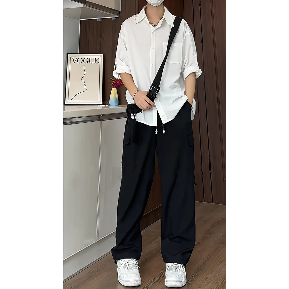Мужская верхняя одежда White Ice Silk ort Sve irt Summer Thin Drapey Top Student Upper Apparel Cleanfit Seven Sve irt M
Мужская верхняя одежда White Ice Silk ort Sve irt Summer Thin Drapey Top Student Upper Apparel Cleanfit Seven Sve irt M