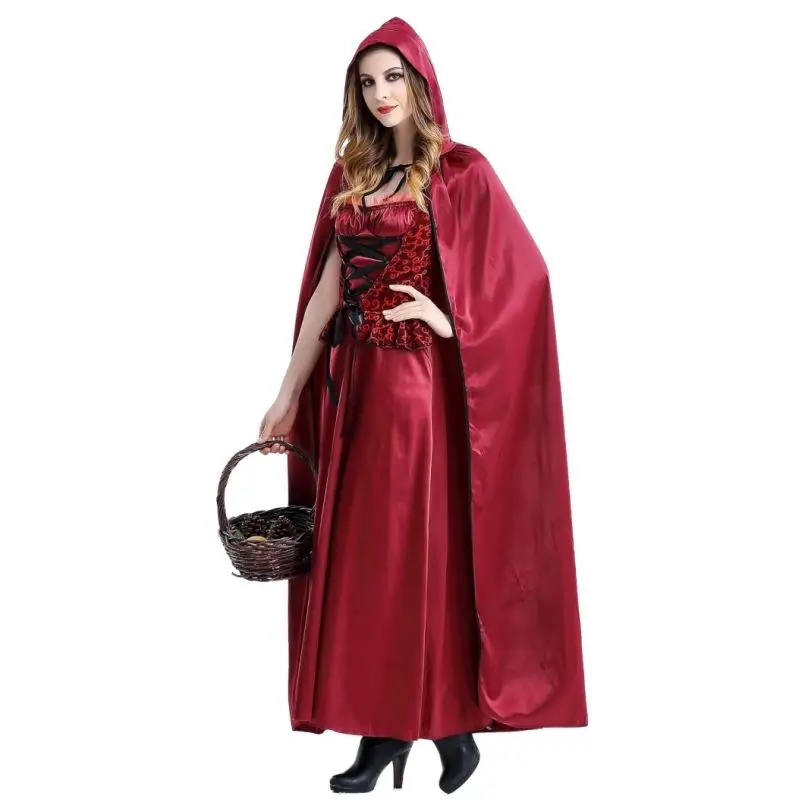 Cute Girl Anime Adult Women Halloween Cos Red Riding Hood Costume Fairy Tale Role Playing Dress Set Stage Performance Hanfu
Cute Girl Anime Adult Women Halloween Cos Red Riding Hood Costume Fairy Tale Role Playing Dress Set Stage Performance Hanfu