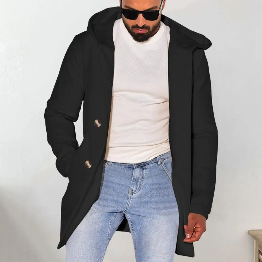 Men Fall Winter Coat Hooded Pockets Double-breasted Men Cardigan Coat Long Sleeve Thick Warm Men Overcoat Long Jacket
Men Fall Winter Coat Hooded Pockets Double-breasted Men Cardigan Coat Long Sleeve Thick Warm Men Overcoat Long Jacket