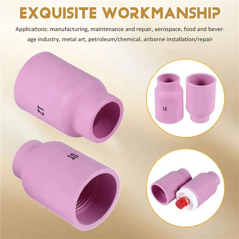 9Pcs TIG Welding Torch Large Long Gas Lens & Alumina Cup For WP17 WP18 WP26 TIG Collet Bodies Spares Kit Accessories-[A04I Tools
9Pcs TIG Welding Torch Large Long Gas Lens & Alumina Cup For WP17 WP18 WP26 TIG Collet Bodies Spares Kit Accessories-[A04I Tools