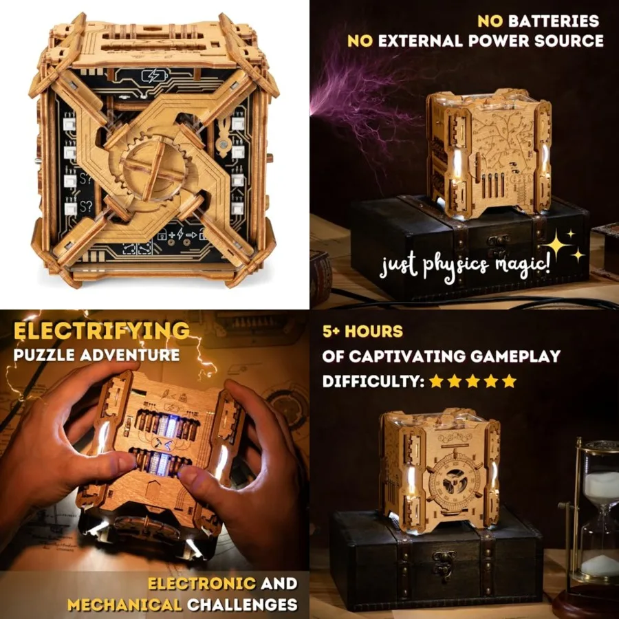Electronic Puzzle - Escape Room Game in a - Brain Teaser - 3D Wooden Puzzle for Adults - Money Puzzle for Cash Gift - Birthday
Electronic Puzzle - Escape Room Game in a - Brain Teaser - 3D Wooden Puzzle for Adults - Money Puzzle for Cash Gift - Birthday