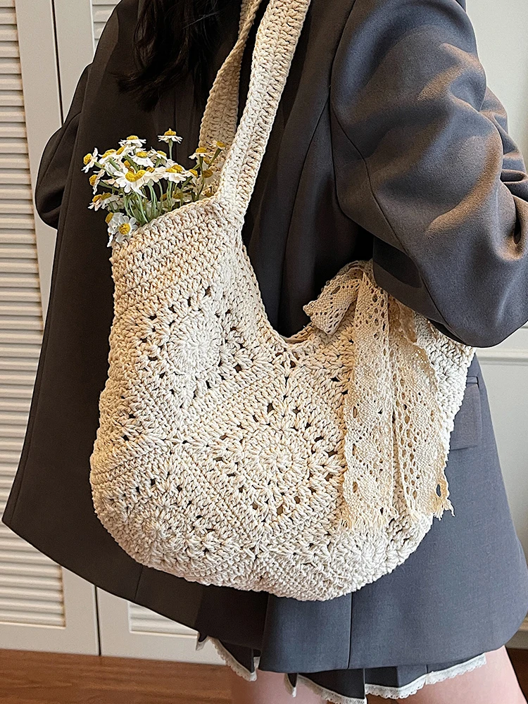 Корейская вязаная большая сумка Sle Lazy, женская летняя модная пляжная сумка-ведро на одно плечо, плетеная сумка из мягкого полиэстера
Корейская вязаная большая сумка Sle Lazy, женская летняя модная пляжная сумка-ведро на одно плечо, плетеная сумка из мягкого полиэстера