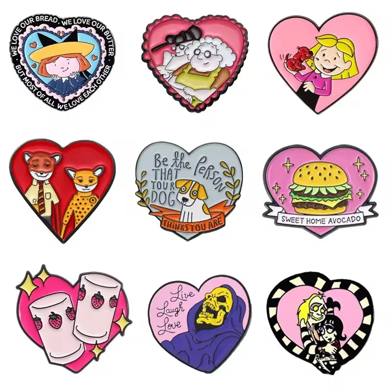 Cartoon Anime Character Enamel Pins Pink Heart Girl Metal Brooches Lapel Backpack Badge Funny Jewelry Gift For Friends
Cartoon Anime Character Enamel Pins Pink Heart Girl Metal Brooches Lapel Backpack Badge Funny Jewelry Gift For Friends