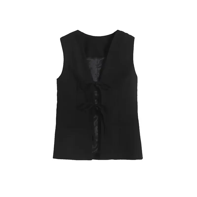Women 2024 spring new fashion lace casual waistcoat retro sleeveless chic V-neck all-match slim fit slimming top Mujer
Women 2024 spring new fashion lace casual waistcoat retro sleeveless chic V-neck all-match slim fit slimming top Mujer