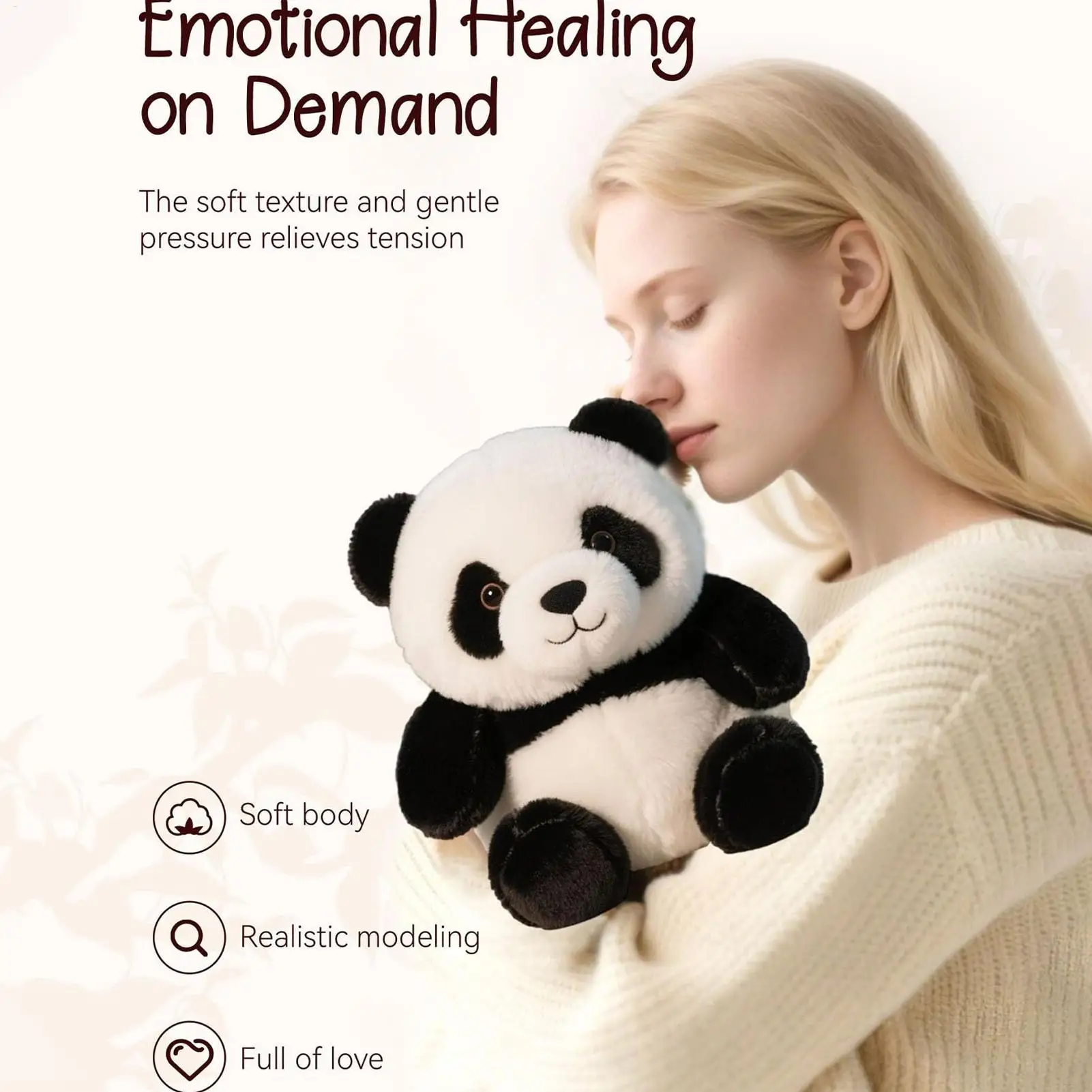 Panda Plush Doll Realistic Tabletop Pandas Plush Toy Soft Emotional Soothing Companion Cute Stuffed Animal Doll For Women Men
Panda Plush Doll Realistic Tabletop Pandas Plush Toy Soft Emotional Soothing Companion Cute Stuffed Animal Doll For Women Men