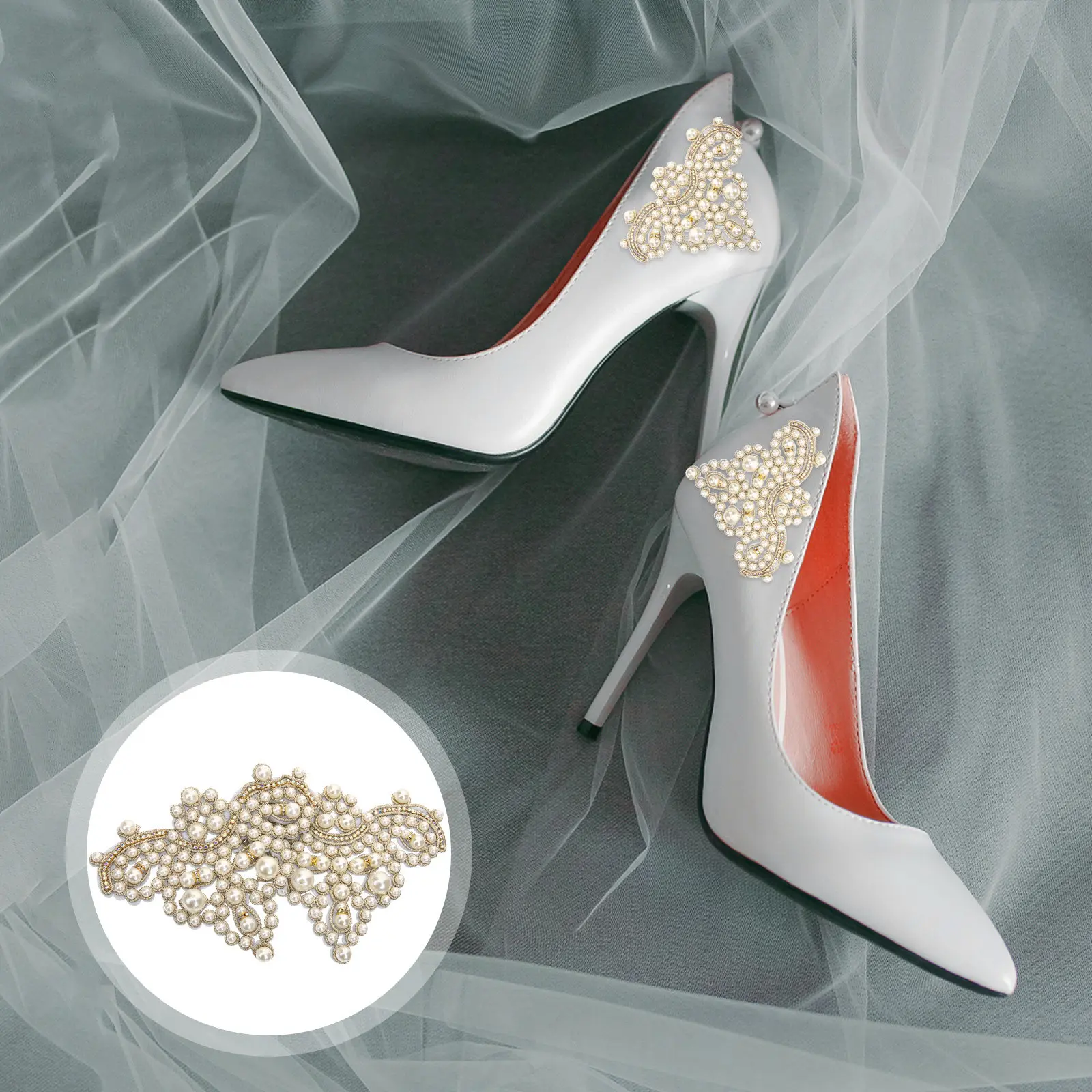 2Pcs Lightweight Pearl Clothes Patches DIY Iron for Jeans Jackets Bags Shoes Hats Stylish Exquisite Beaded
2Pcs Lightweight Pearl Clothes Patches DIY Iron for Jeans Jackets Bags Shoes Hats Stylish Exquisite Beaded