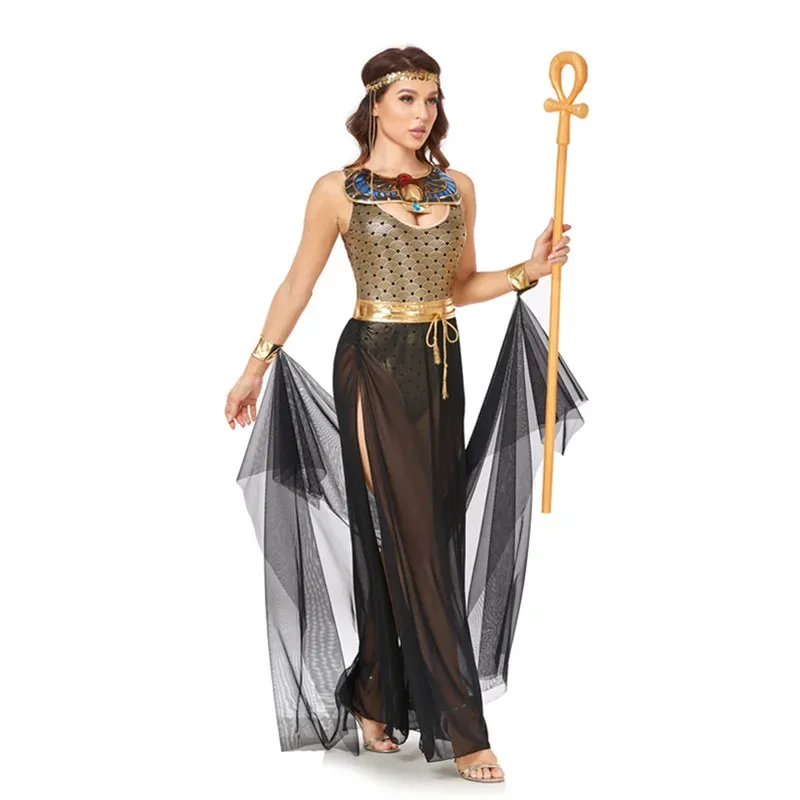 Halloween Ancient Egyptian Pharaoh Cleopatra Queen Egypt Roman Princess Cosplay Costume Medieval Greek Muse goddess Fancy Dress
Halloween Ancient Egyptian Pharaoh Cleopatra Queen Egypt Roman Princess Cosplay Costume Medieval Greek Muse goddess Fancy Dress