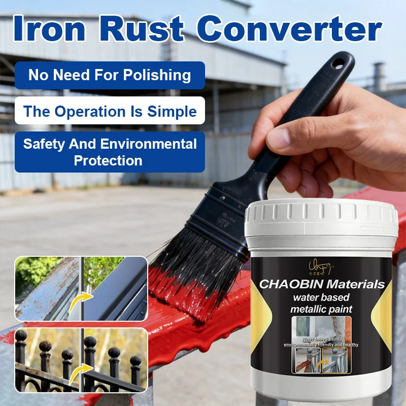 No Sanding Rust Remover Paint Water-based Metal Anti Corrosion Paint Rust Converter Color Steel Tile Refurbishment Multi Color
No Sanding Rust Remover Paint Water-based Metal Anti Corrosion Paint Rust Converter Color Steel Tile Refurbishment Multi Color