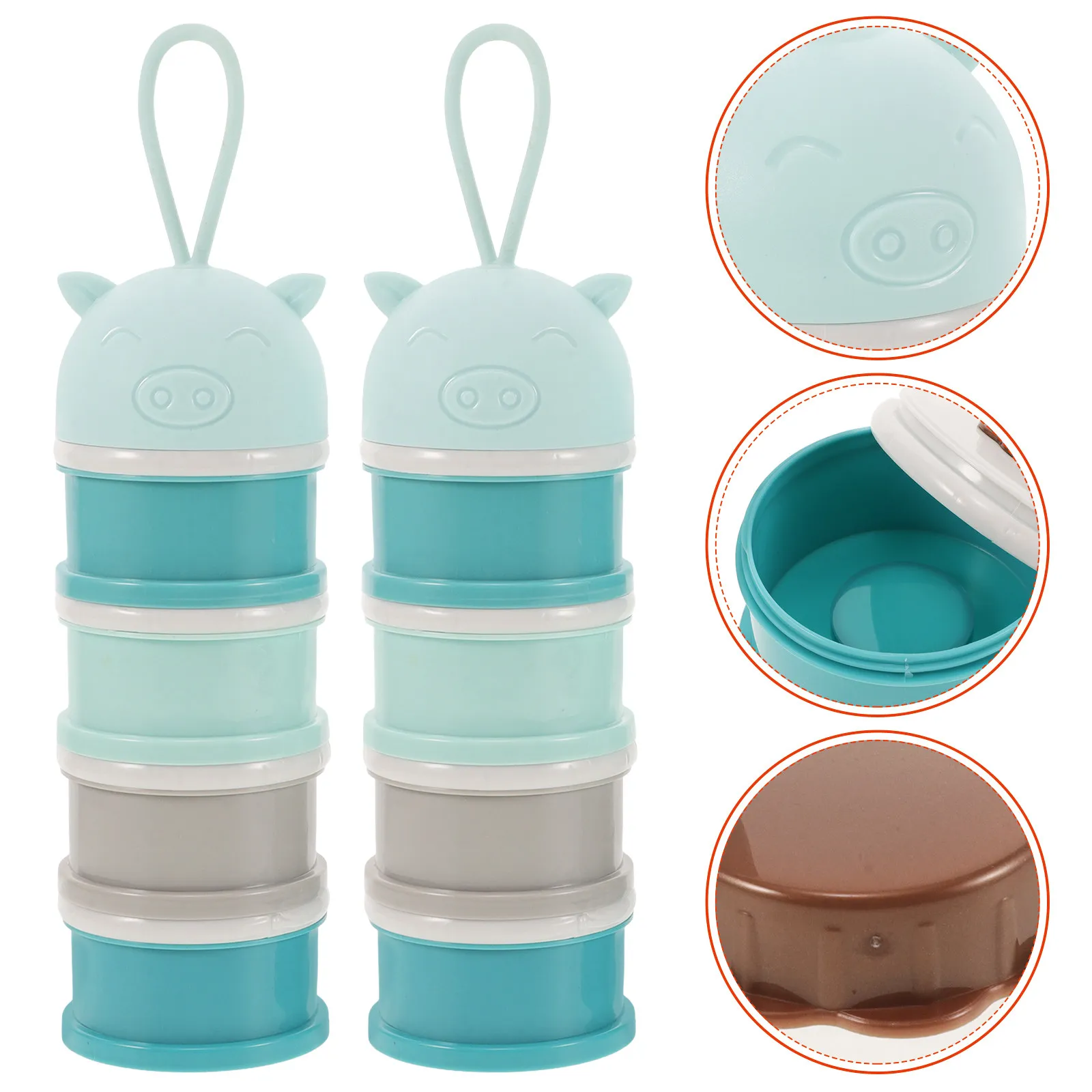 2Pcs Portable Milk Powder Box Sky Blue 4 Layer Stackable Formula Dispenser Travel Snack Container Kids Food Storage Outdoors
2Pcs Portable Milk Powder Box Sky Blue 4 Layer Stackable Formula Dispenser Travel Snack Container Kids Food Storage Outdoors