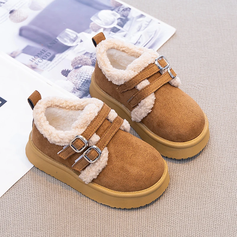 Children's Warm Shoes 2026 New Indoor Outdoor Kids Winter Boots Double Buckle Simple Toddler Girls Fashion Plush Shoes Non-slip
Children's Warm Shoes 2026 New Indoor Outdoor Kids Winter Boots Double Buckle Simple Toddler Girls Fashion Plush Shoes Non-slip
