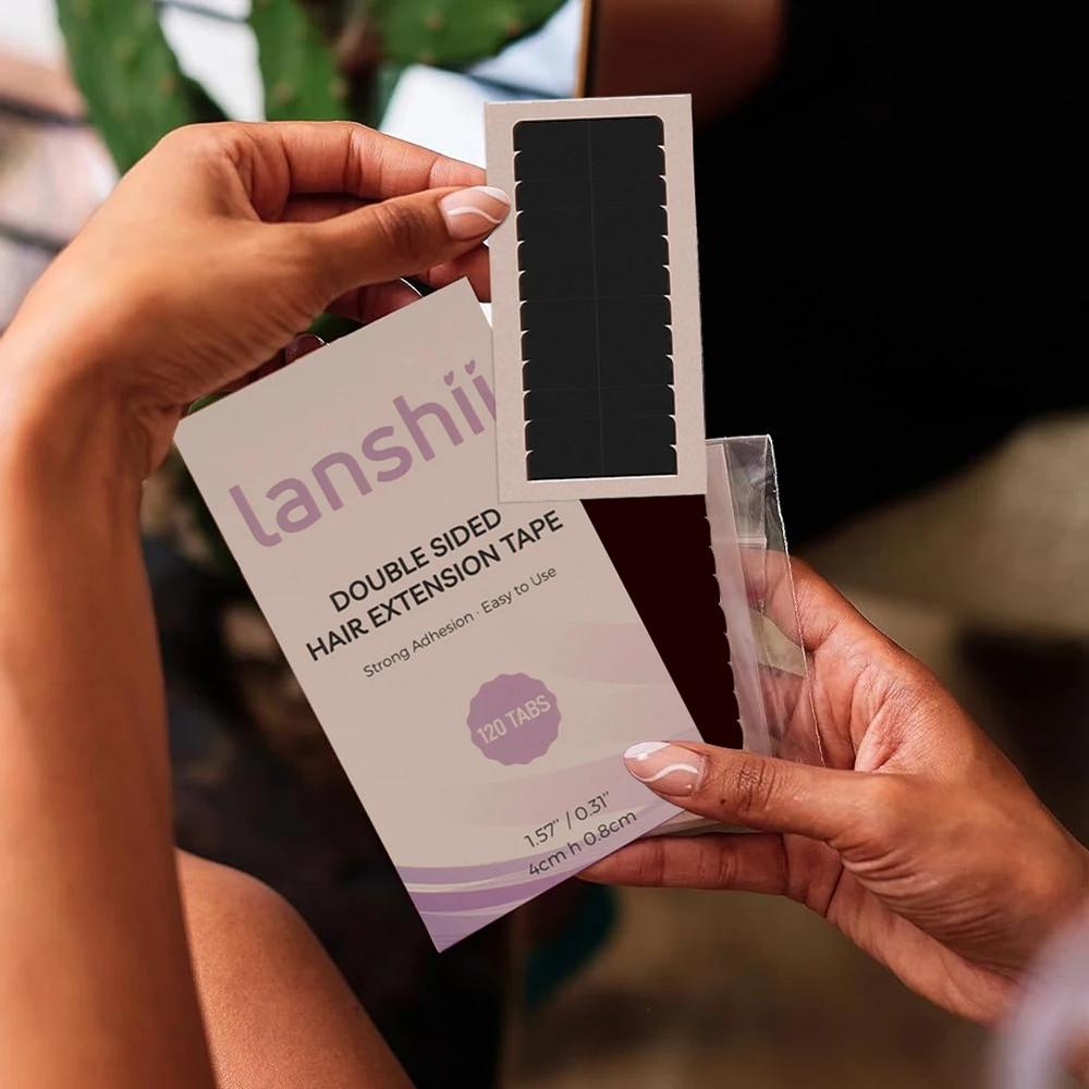 Lanshii 120pcs Hair Extension Adhesive Tabs – Double-Sided Replacement Tape, 4cm×0.8cm, Invisible & Long-Lasting Hold
Lanshii 120pcs Hair Extension Adhesive Tabs – Double-Sided Replacement Tape, 4cm×0.8cm, Invisible & Long-Lasting Hold