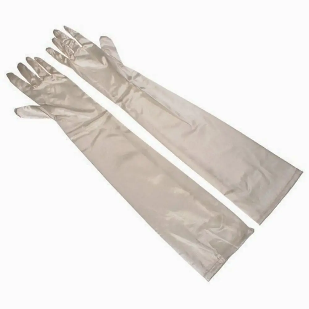 Long Finger Mittens Bridal Gloves Solid Color Satin Full Finger Gloves Women Long Gloves Arm Warmer Party Formal Gloves
Long Finger Mittens Bridal Gloves Solid Color Satin Full Finger Gloves Women Long Gloves Arm Warmer Party Formal Gloves