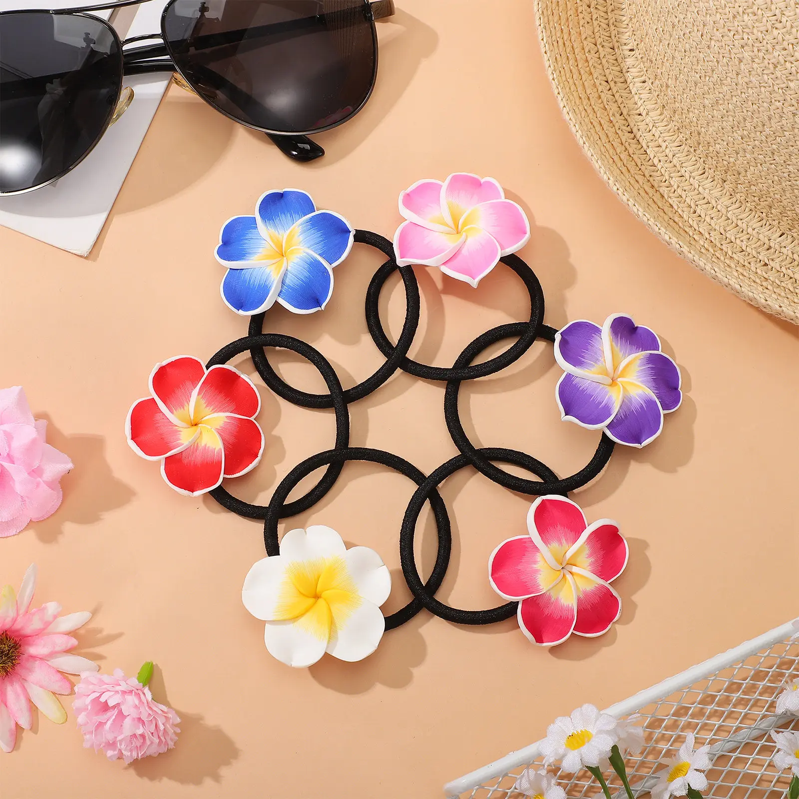 12Pcs Hawaiian Plumeria Hairbands Flower Elastic Hair Rope Bands for Tropical Luau Birthday Wedding Beach Parties Hair
12Pcs Hawaiian Plumeria Hairbands Flower Elastic Hair Rope Bands for Tropical Luau Birthday Wedding Beach Parties Hair