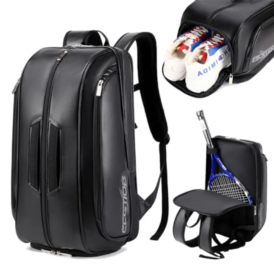 Tennis Racket Bag Pickleball Padel Backpack With Shoe Compartment Laptop Sleeve Fence Hook Ball Sleeve
Tennis Racket Bag Pickleball Padel Backpack With Shoe Compartment Laptop Sleeve Fence Hook Ball Sleeve
